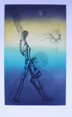 Etching And Aquatint Ponç - Quichotte 13