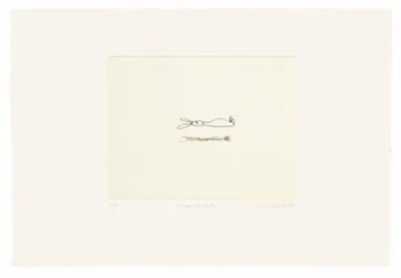 Etching Porter - Conejo que levita