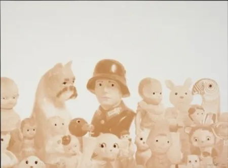 Lithograph Porter - Sin título con nazi