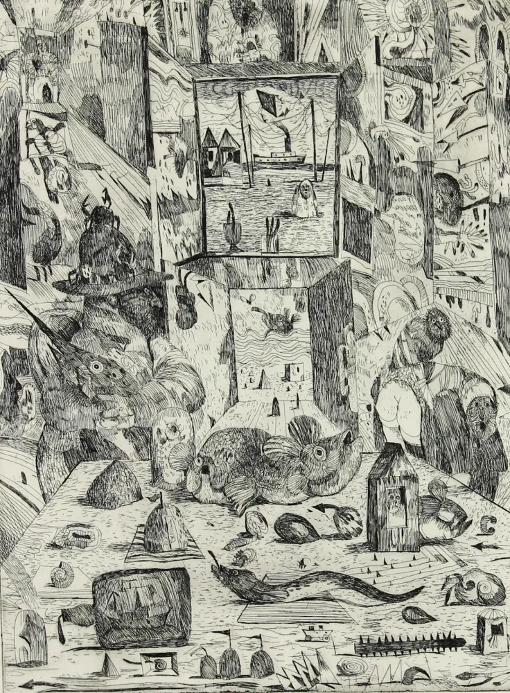 Lithograph Possenti - SENZA TITOLO