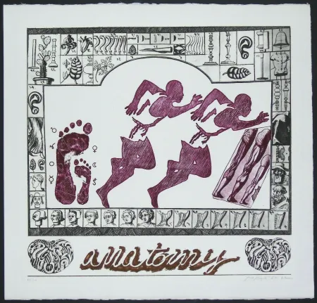 Etching Pozzati - Anatomy