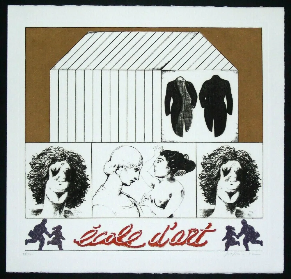 Etching Pozzati - Ecole d'art