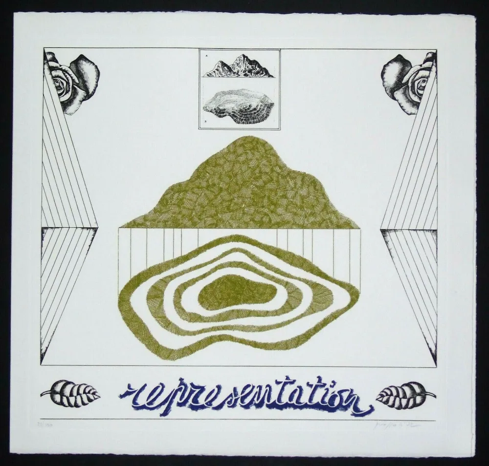 Etching Pozzati - Representation