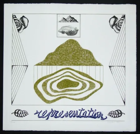 Etching Pozzati - Representation