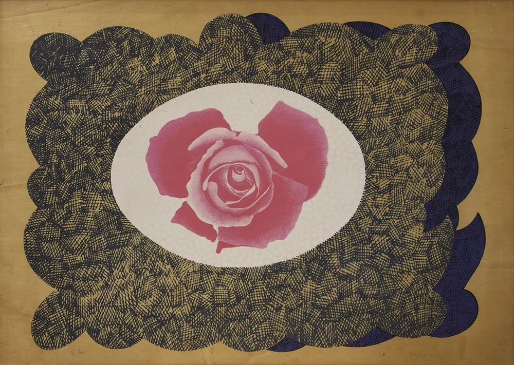 Lithograph Pozzati - SENZA TITOLO