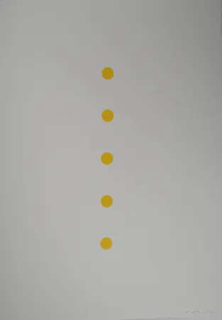 Lithograph Prantl - Alignement Jaune 