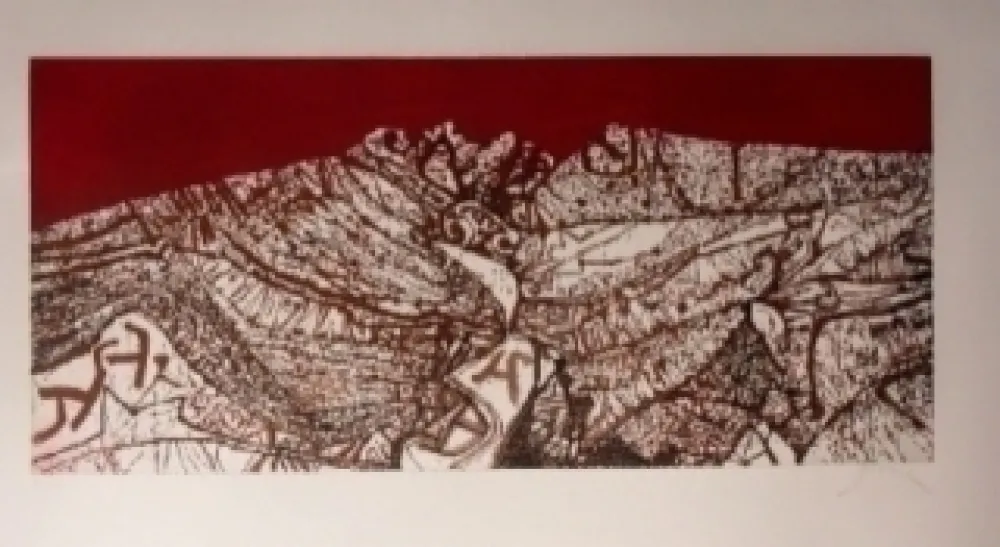 Etching And Aquatint Prassinos - Calan