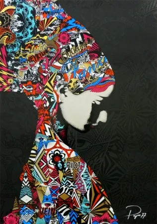 Screenprint Prefab77 - Oulandos D'amour - Black/Blue