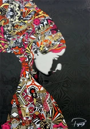 Screenprint Prefab77 - Oulandos D'amour - Black/Gold