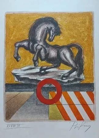 Lithograph Priking - Après l orage (1972)