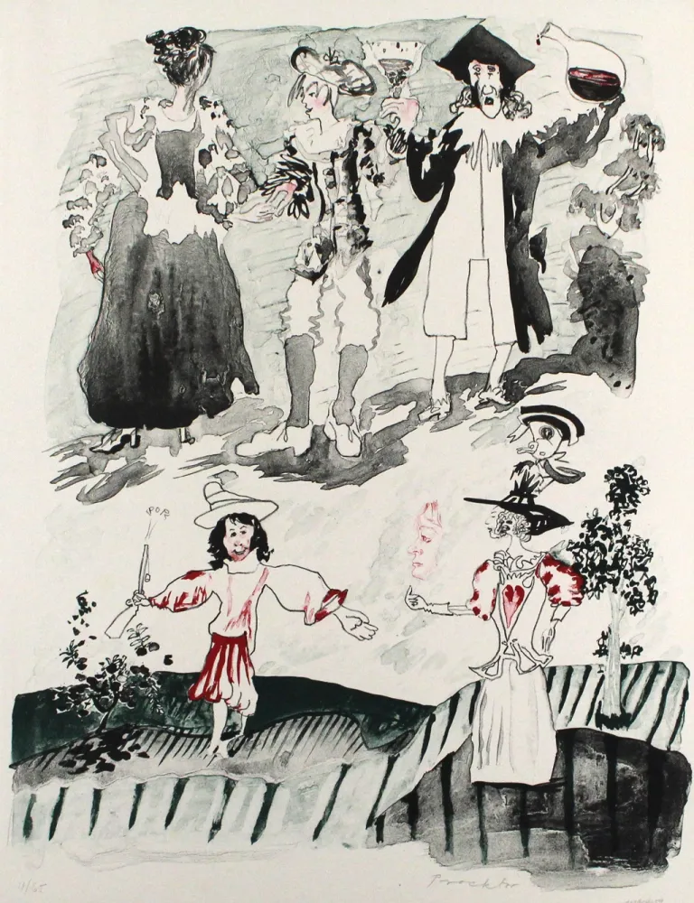 Lithograph Procktor - Northern Lass