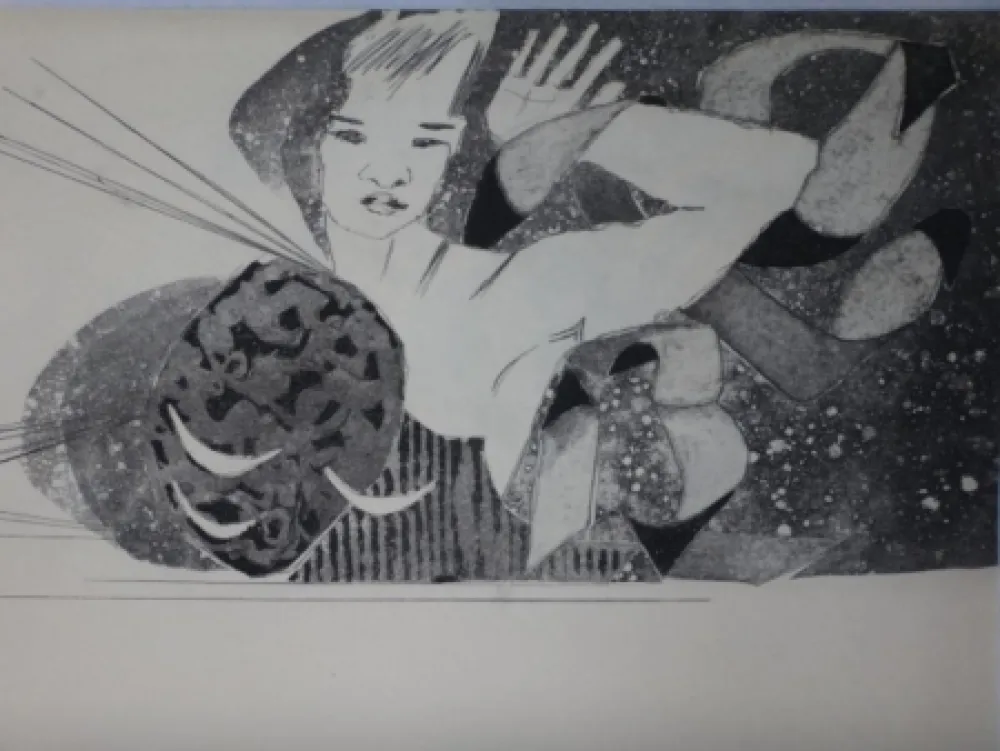 Etching And Aquatint Proszinska - Le diamant de l'herbe