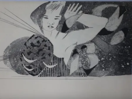 Etching And Aquatint Proszinska - Le diamant de l'herbe