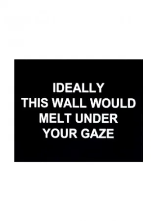 Etching Prouvost  - Ideally this wall would melt under your gaze