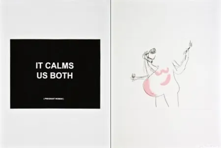 Etching Prouvost  - It calms us both 1