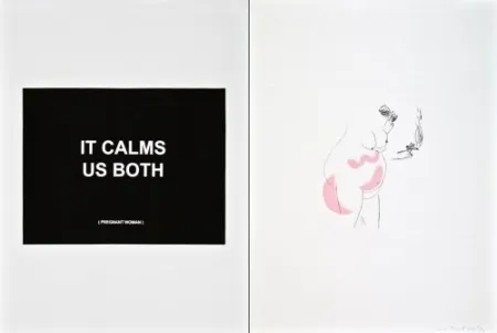 Etching Prouvost  - It calms us both 3