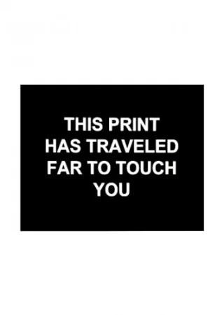 Etching Prouvost  - This print has traveled far to touch you