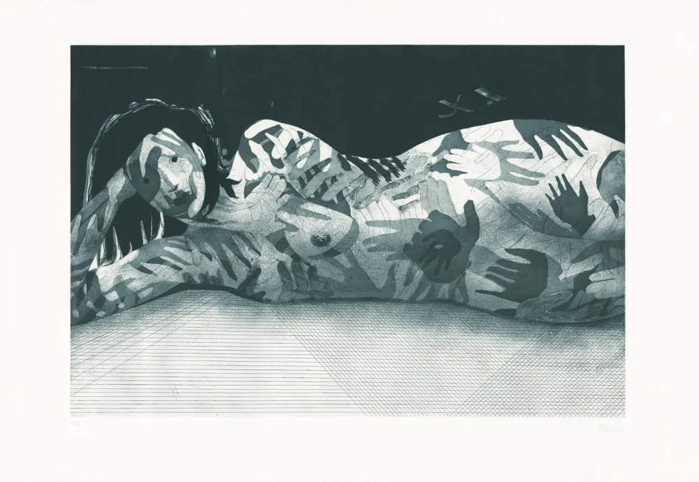 Etching Prudhomme - Sans Titre (Mains positives, Mains négatives)