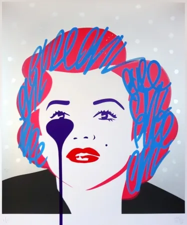 Screenprint Pure Evil - The last Marilyn (silver dots)