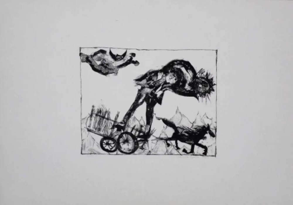 Lithograph Pyroth - Der Sommerdieb.  Ein finnisches Märchen.