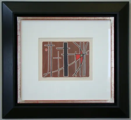 Lithograph Quentin - Composition - 1956