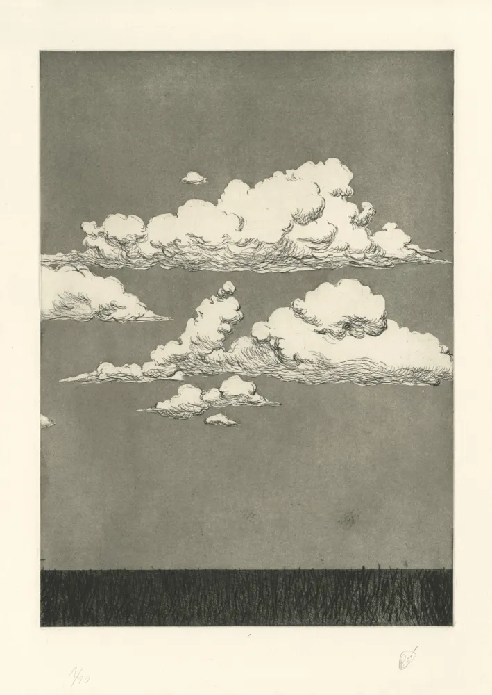 Etching Rabaté - Paysage dans le Désordre