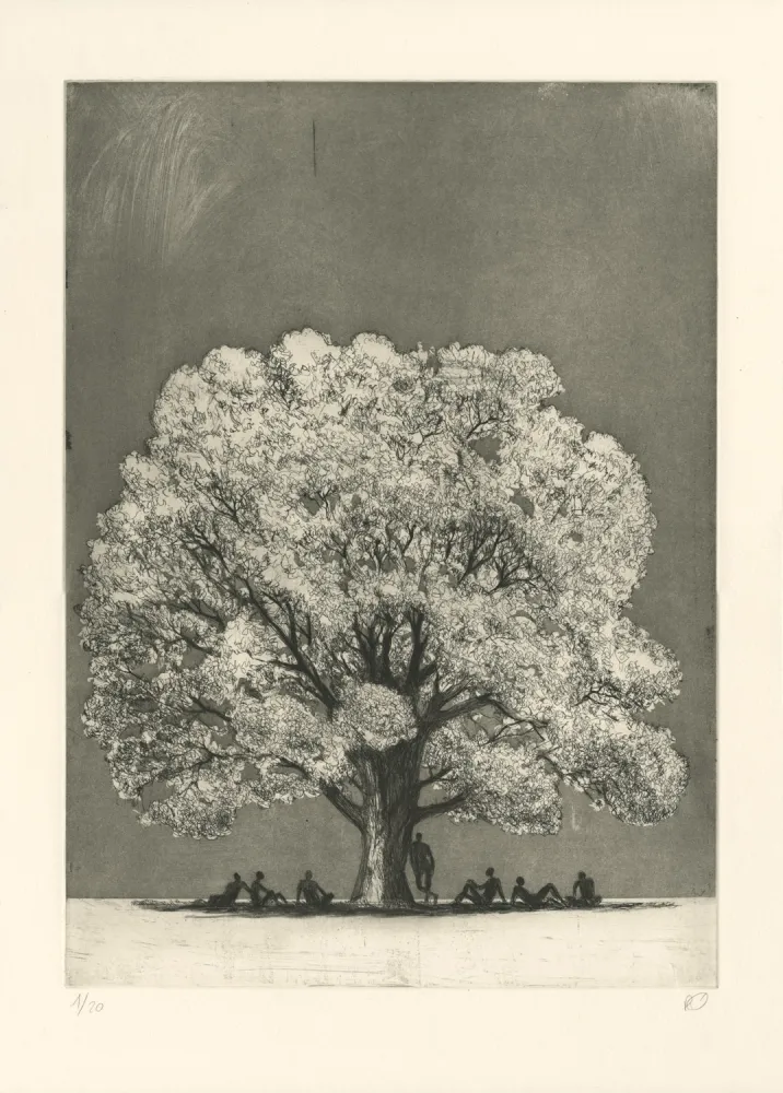 Etching Rabaté - Paysage dans le Désordre