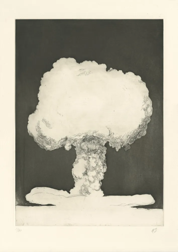 Etching Rabaté - Paysage dans le Désordre