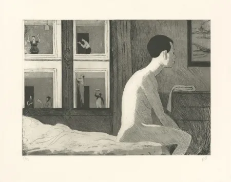 Etching Rabaté - Théâtre de rue