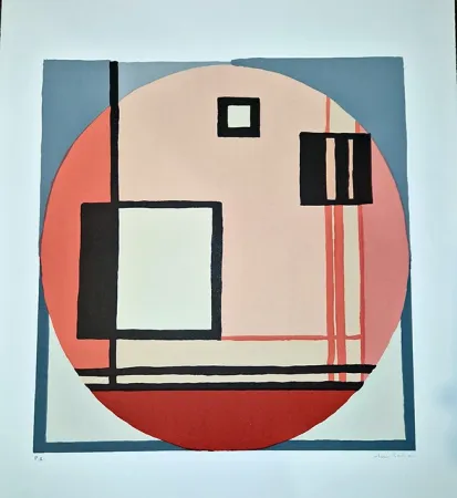 Lithograph Radice - Composizione C.Q.R.