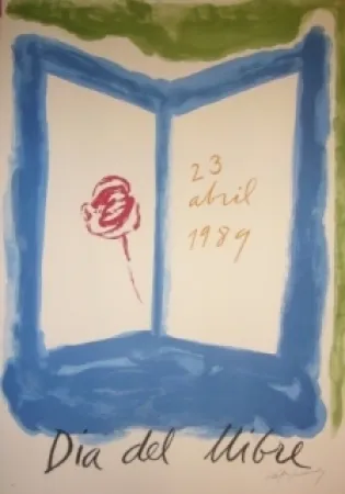 Lithograph Ràfols Casamada - 23 April 1989
