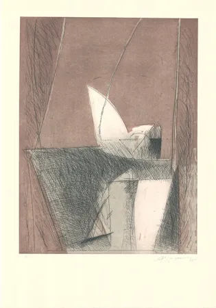 Etching And Aquatint Ràfols Casamada - Abril-1