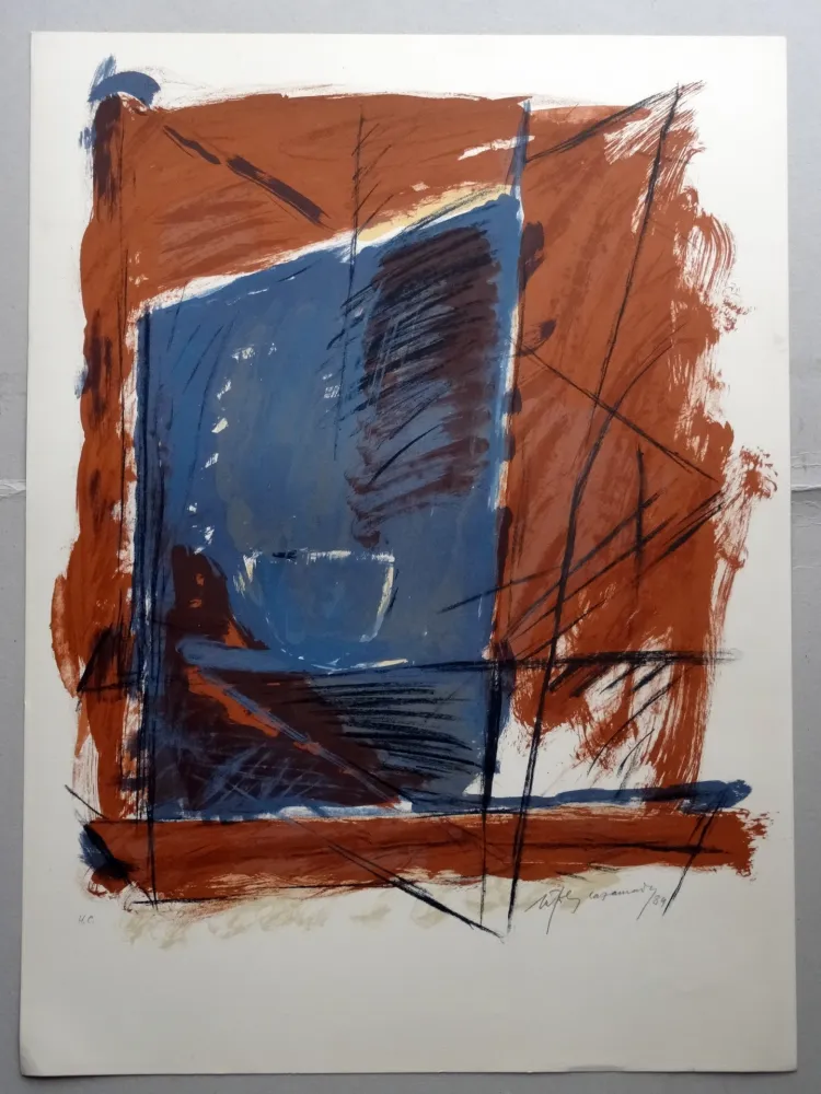 Lithograph Ràfols Casamada - A.L. (avant la lettre) Barcelona 84