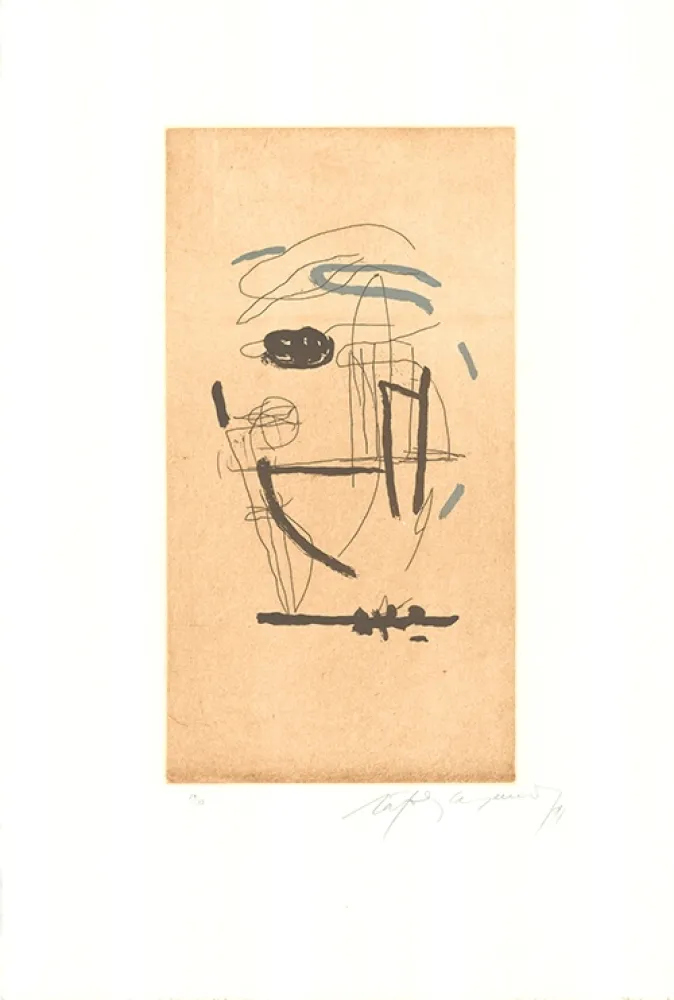 Etching And Aquatint Ràfols Casamada - Barris Extrems-1