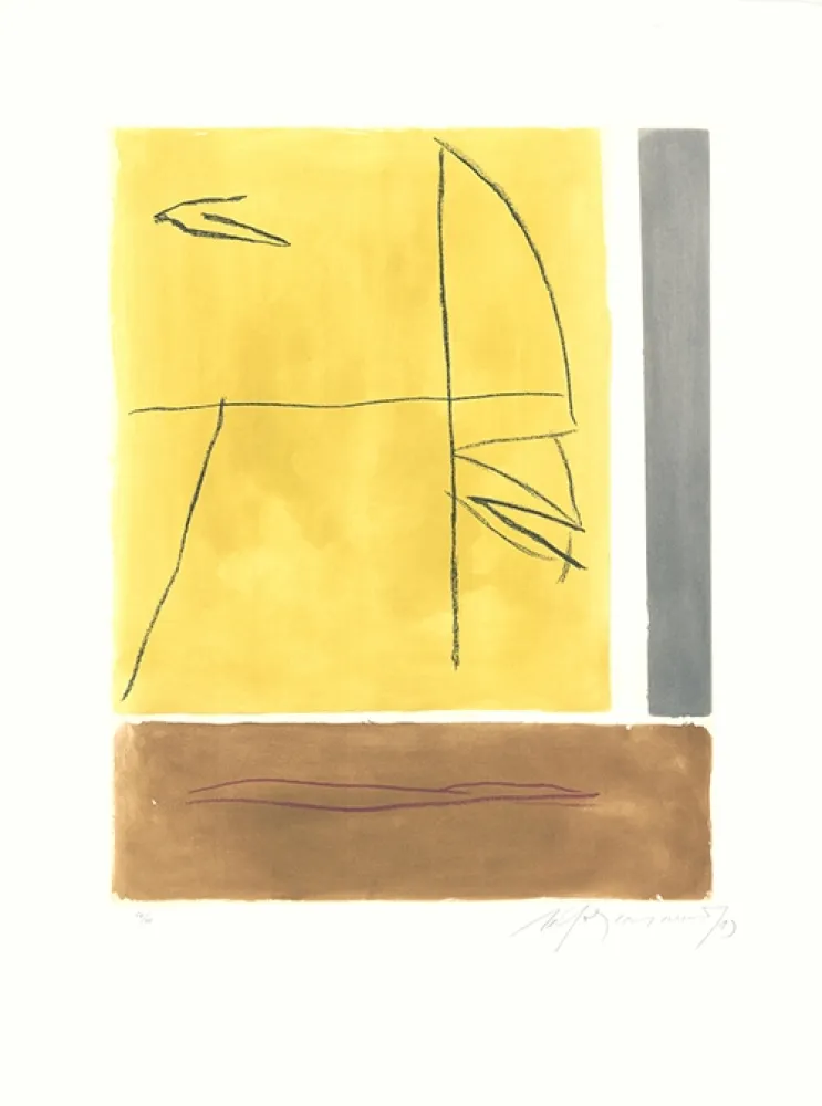 Etching And Aquatint Ràfols Casamada - Brisa-2