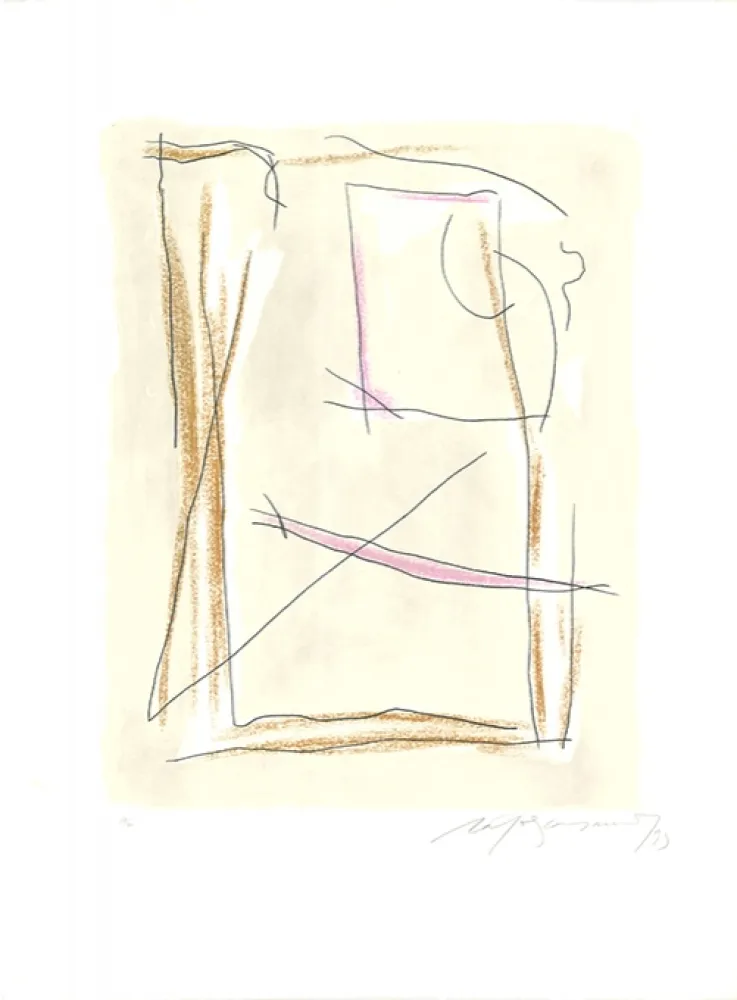Etching And Aquatint Ràfols Casamada - Brisa-4