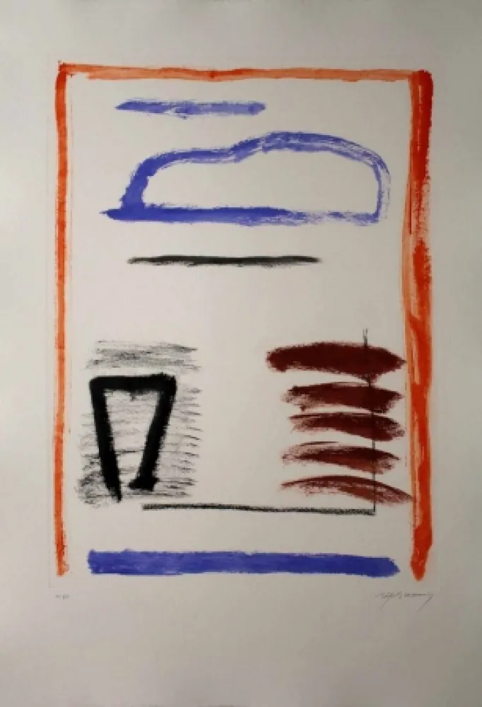 Etching And Aquatint Ràfols Casamada - Camí de primavera 2