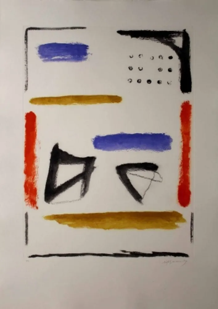 Etching And Aquatint Ràfols Casamada - Camí de primavera 3