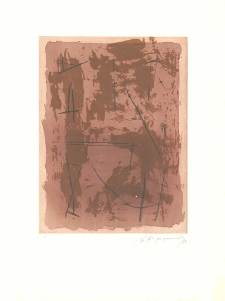 Etching And Aquatint Ràfols Casamada - Circ-1