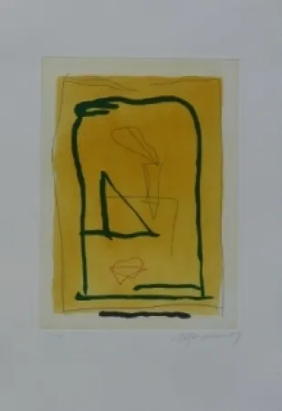 Etching And Aquatint Ràfols Casamada - Composition 11