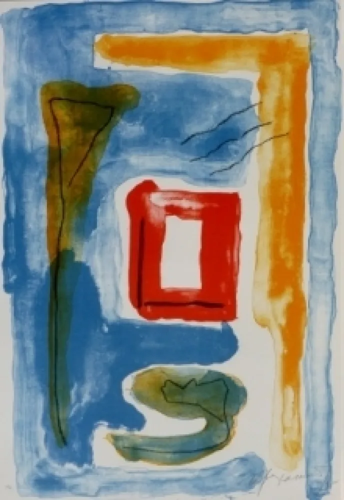 Lithograph Ràfols Casamada - Composition 17