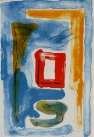 Lithograph Ràfols Casamada - Composition 17
