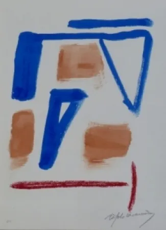 Lithograph Ràfols Casamada - Composition 20