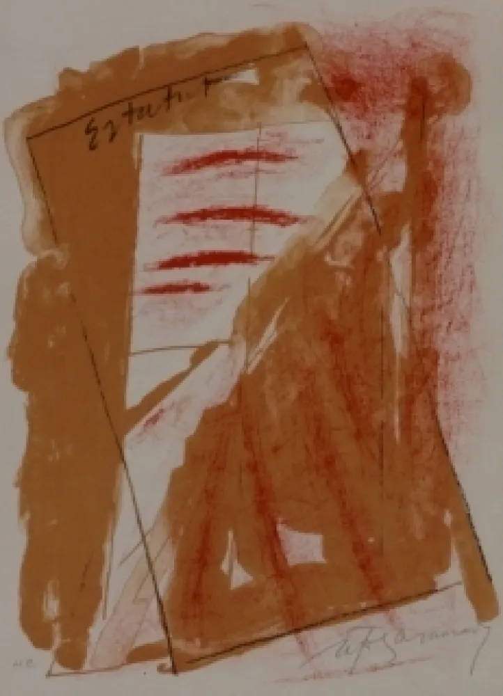 Lithograph Ràfols Casamada - Composition 22