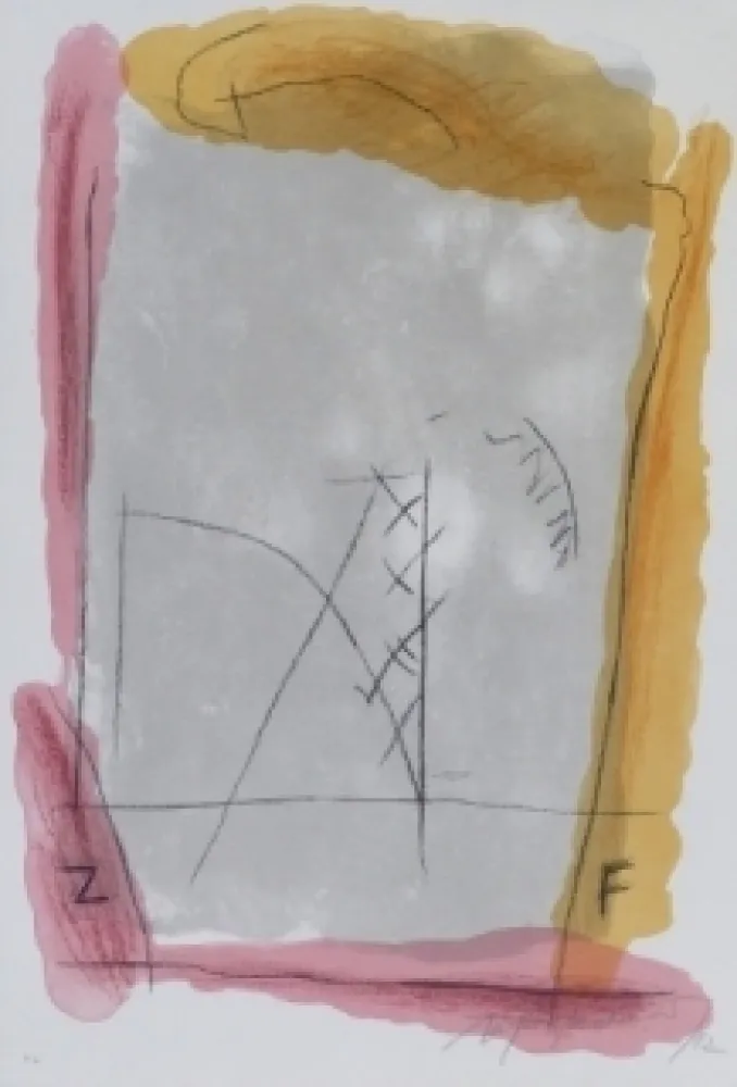 Lithograph Ràfols Casamada - Composition 23