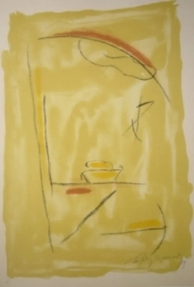 Lithograph Ràfols Casamada - Composition 27