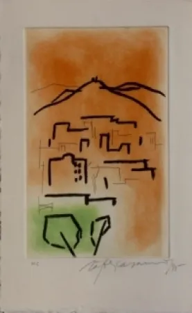 Lithograph Ràfols Casamada - Composition  3