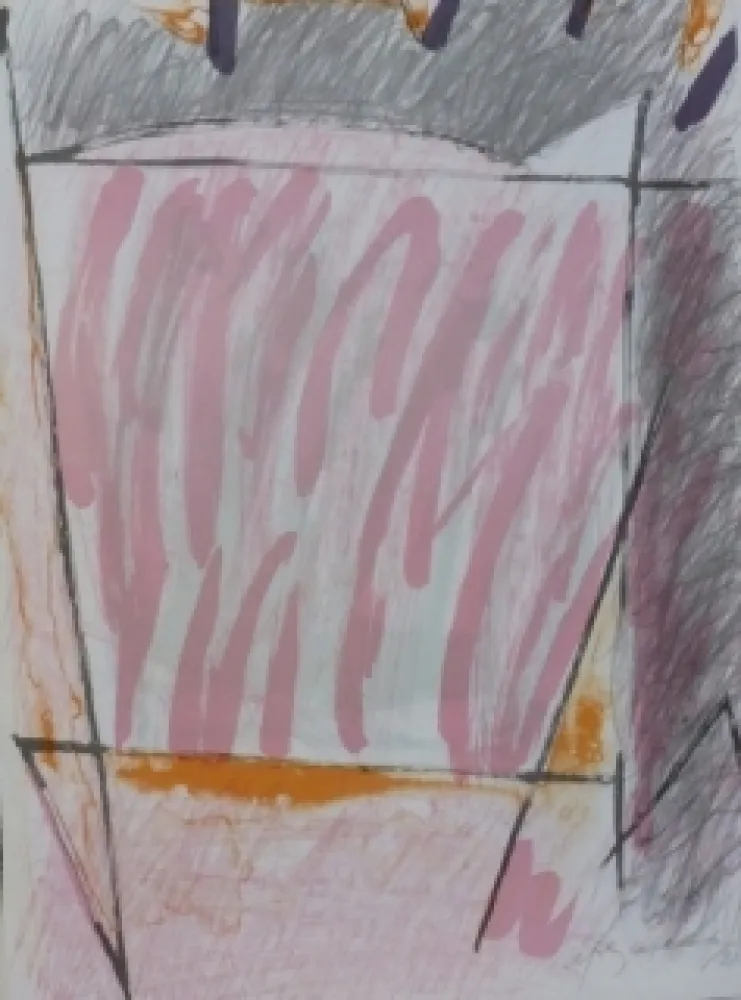 Lithograph Ràfols Casamada - Composition 32