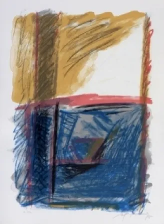 Lithograph Ràfols Casamada - Composition 39