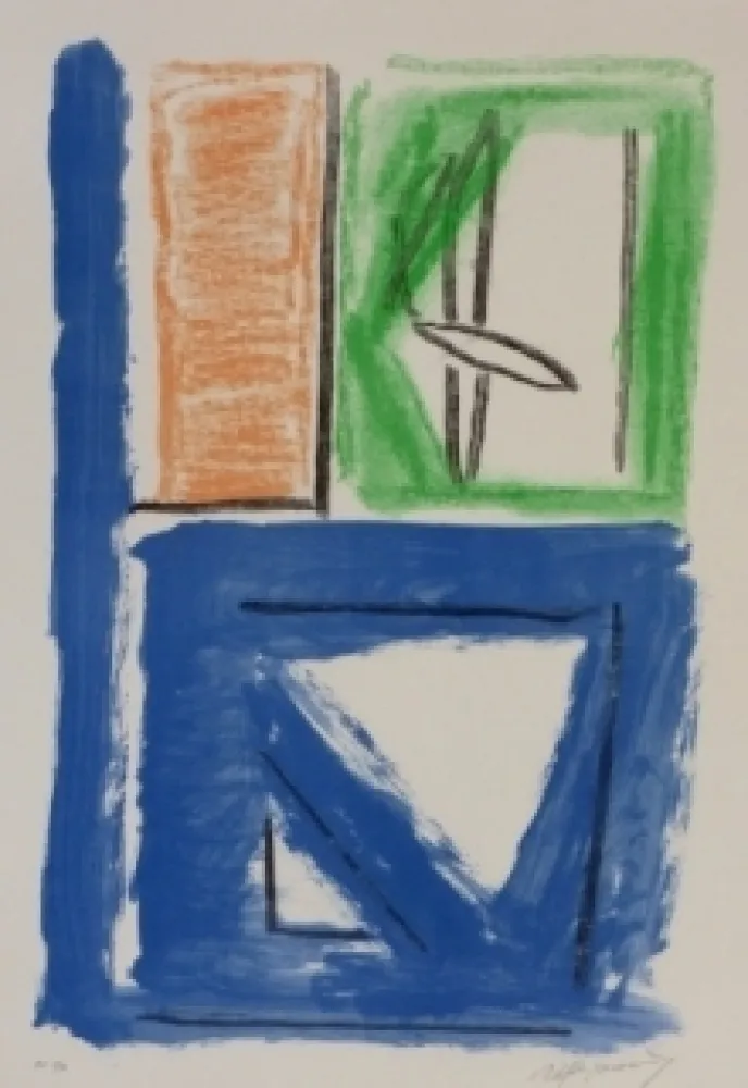 Lithograph Ràfols Casamada - Composition 40